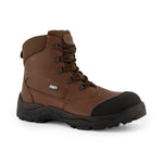 Dapro Canyon C S3 veiligheidsschoenen in bruin, voorkantaanzicht, met S3-bescherming voor comfort en veiligheid.
